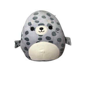 Original Squishmallows Gray Spotted Seal Plush Toy 8" Soft & Huggable Collectibl